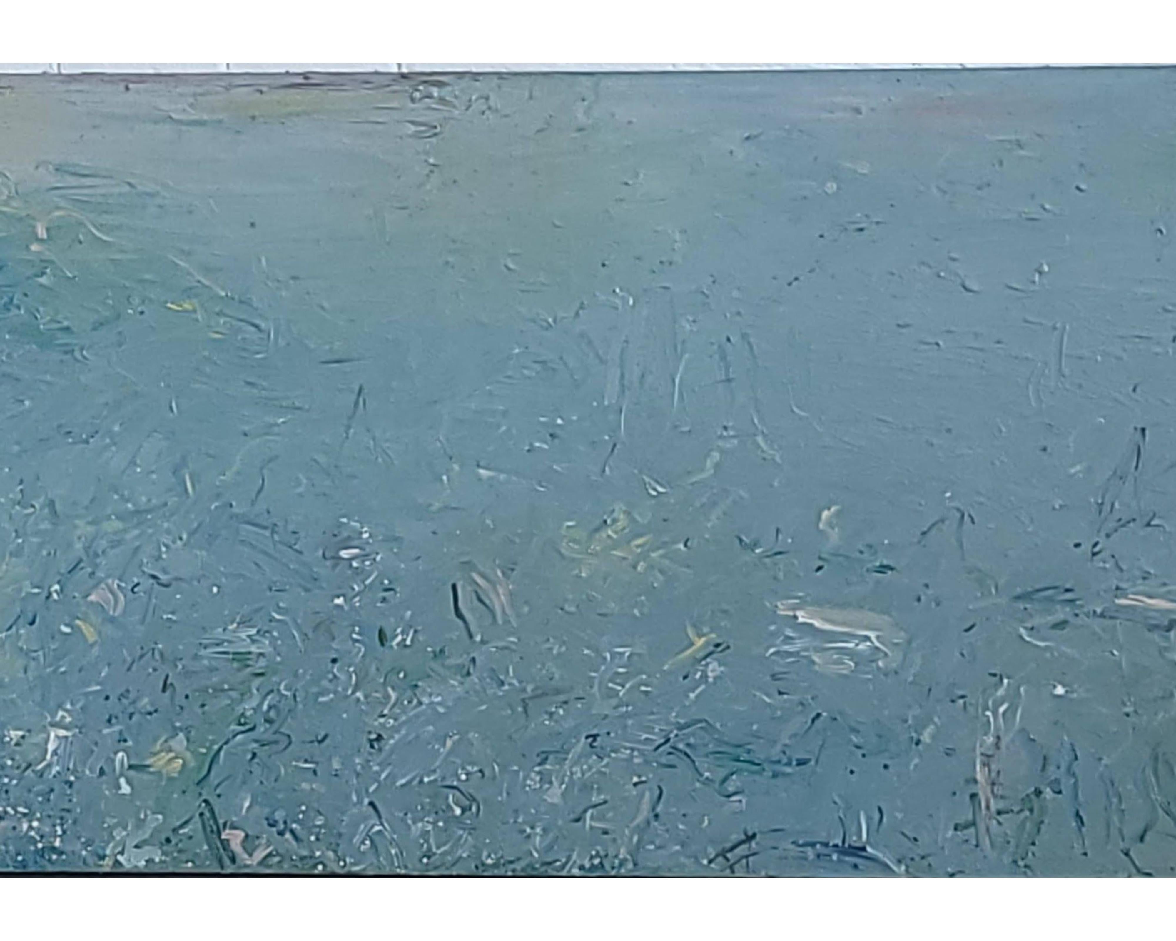 Tino Zago, Foghorn Time, 1984 Acrylique sur toile 42 x 138