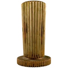 Tinos Art Deco Vase in Bronze, Denmark, 1940s