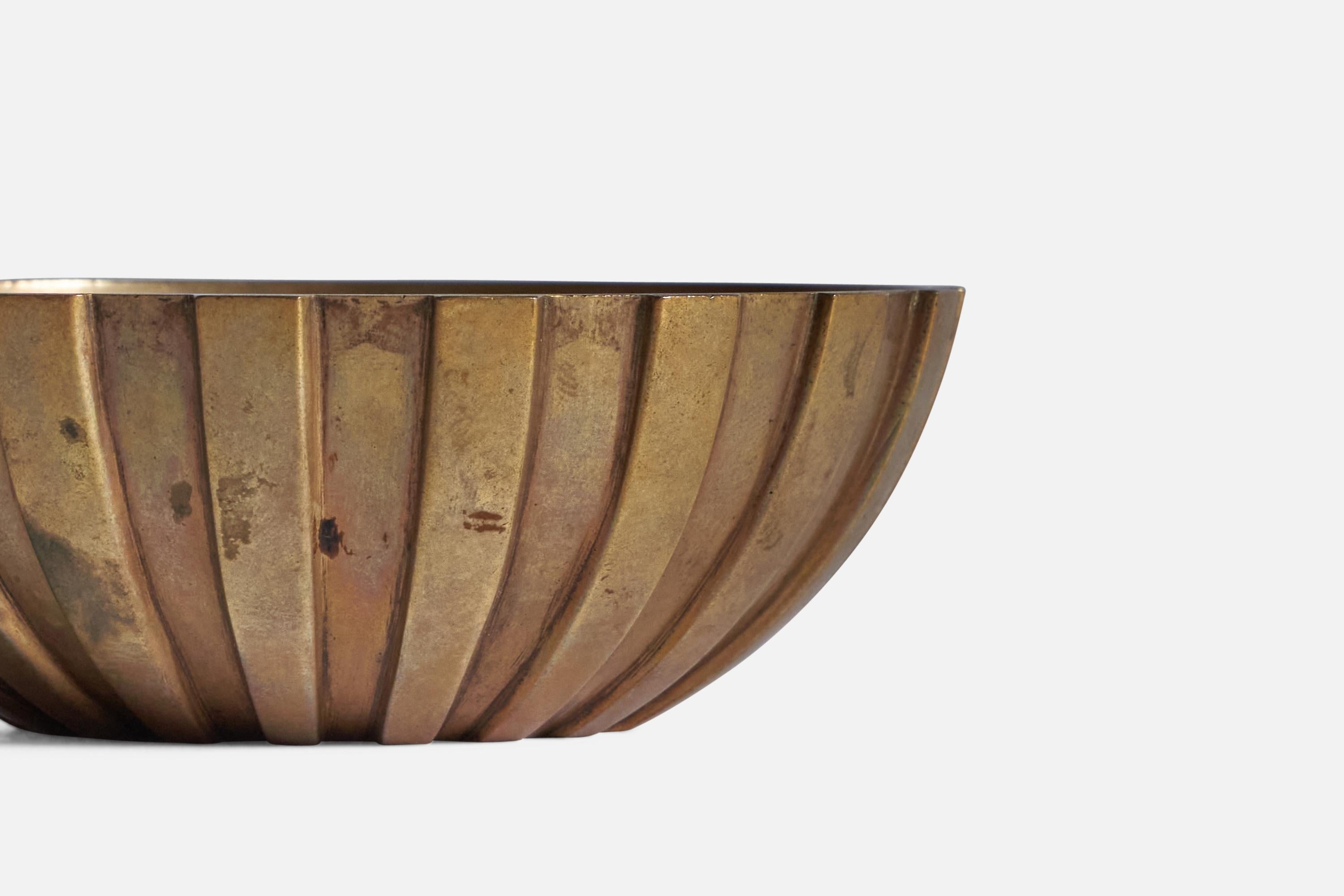 Danish Tinos, Small Bowl, Bronze, Denmark, 1930s