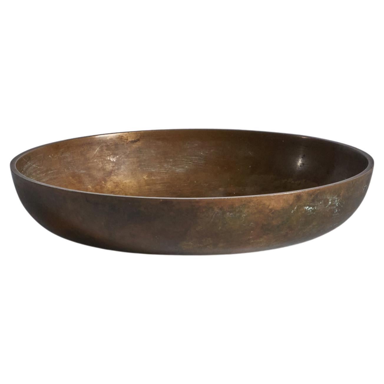 Tinos, Small Bowl, Bronze, Denmark, 1930s For Sale