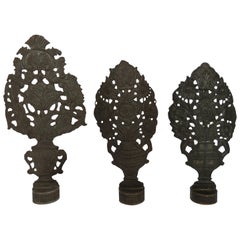 Antique Tinplate Floral Bouquets