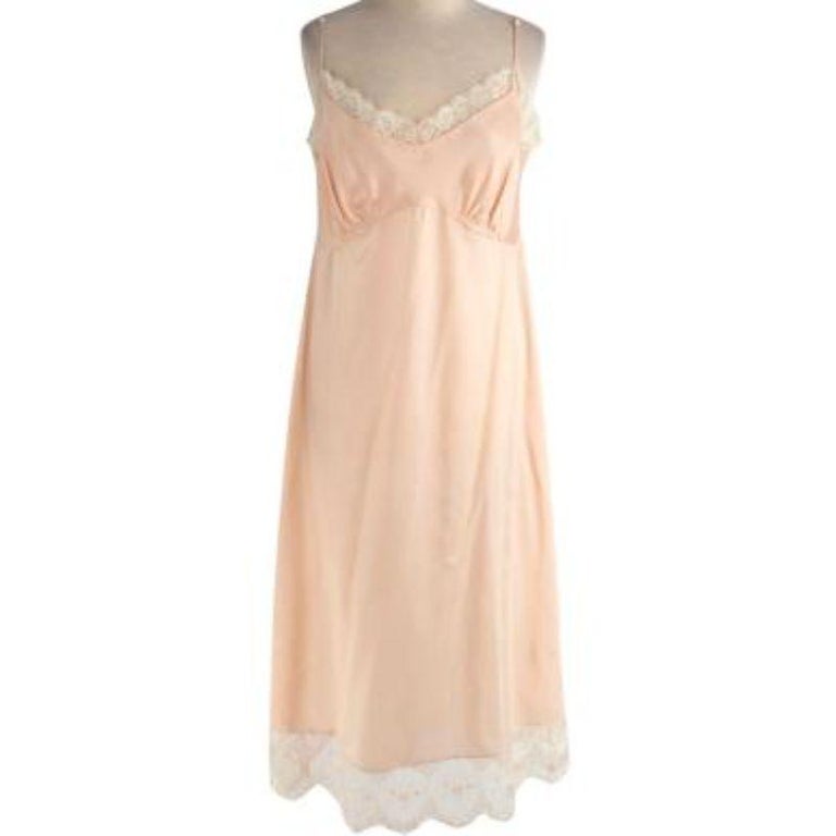 Tinsel Detail Brocade and Lace Dress with Slip For Sale at 1stDibs