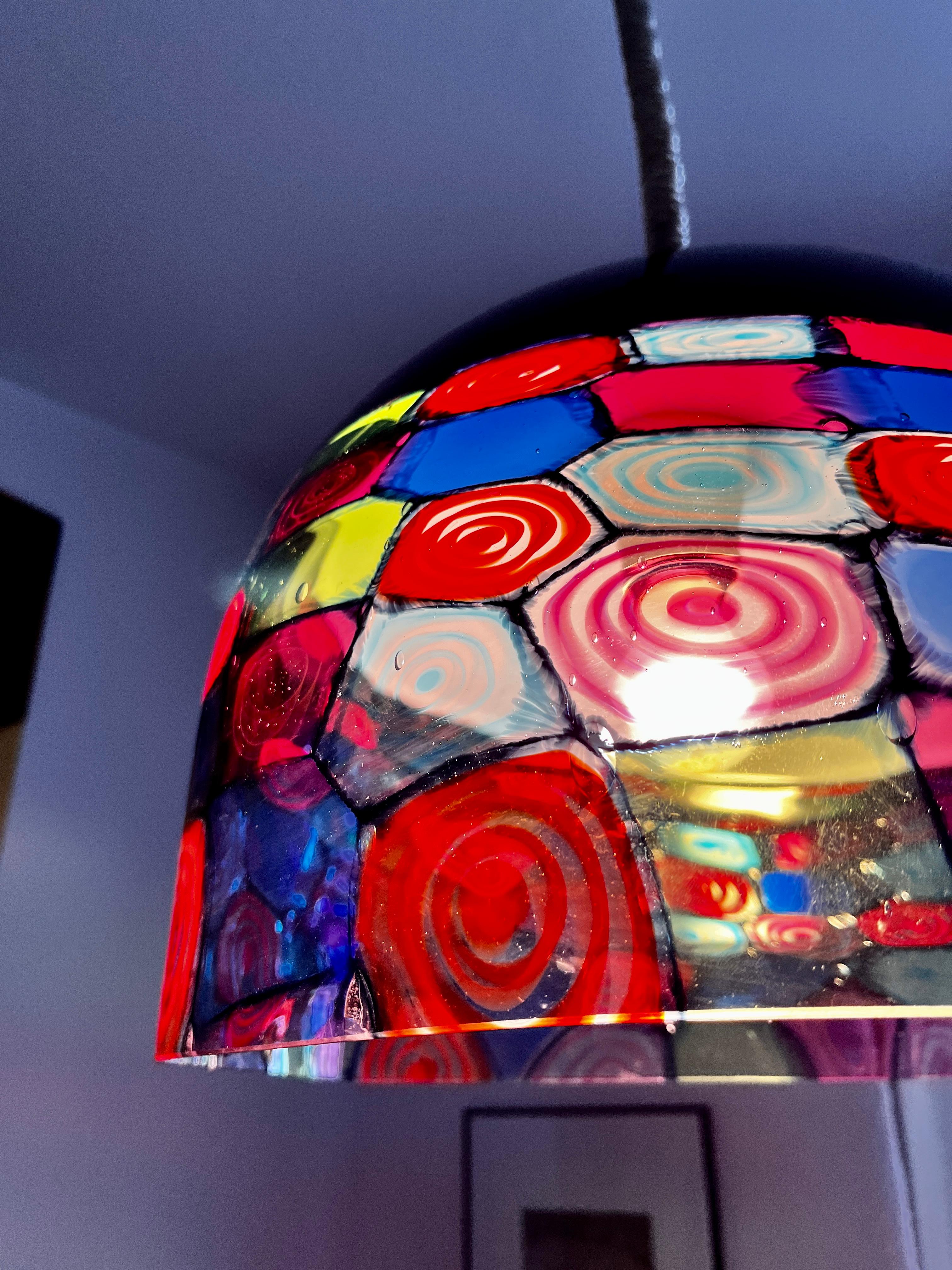 A stunning, very heavy, large Murano glass chandelier. 
