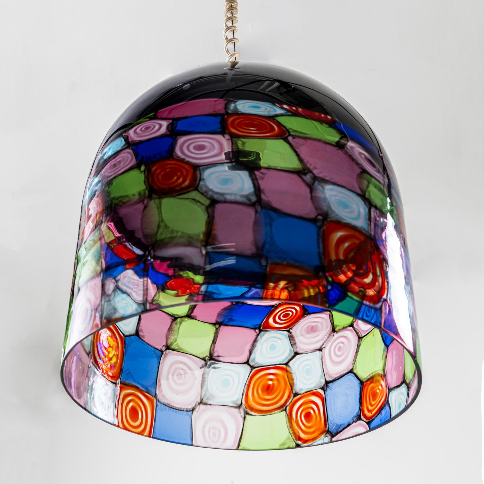 Modern Tinta Pendant Lamp by Renato Toso & Note Massari for Leucos, Italy 1970s For Sale
