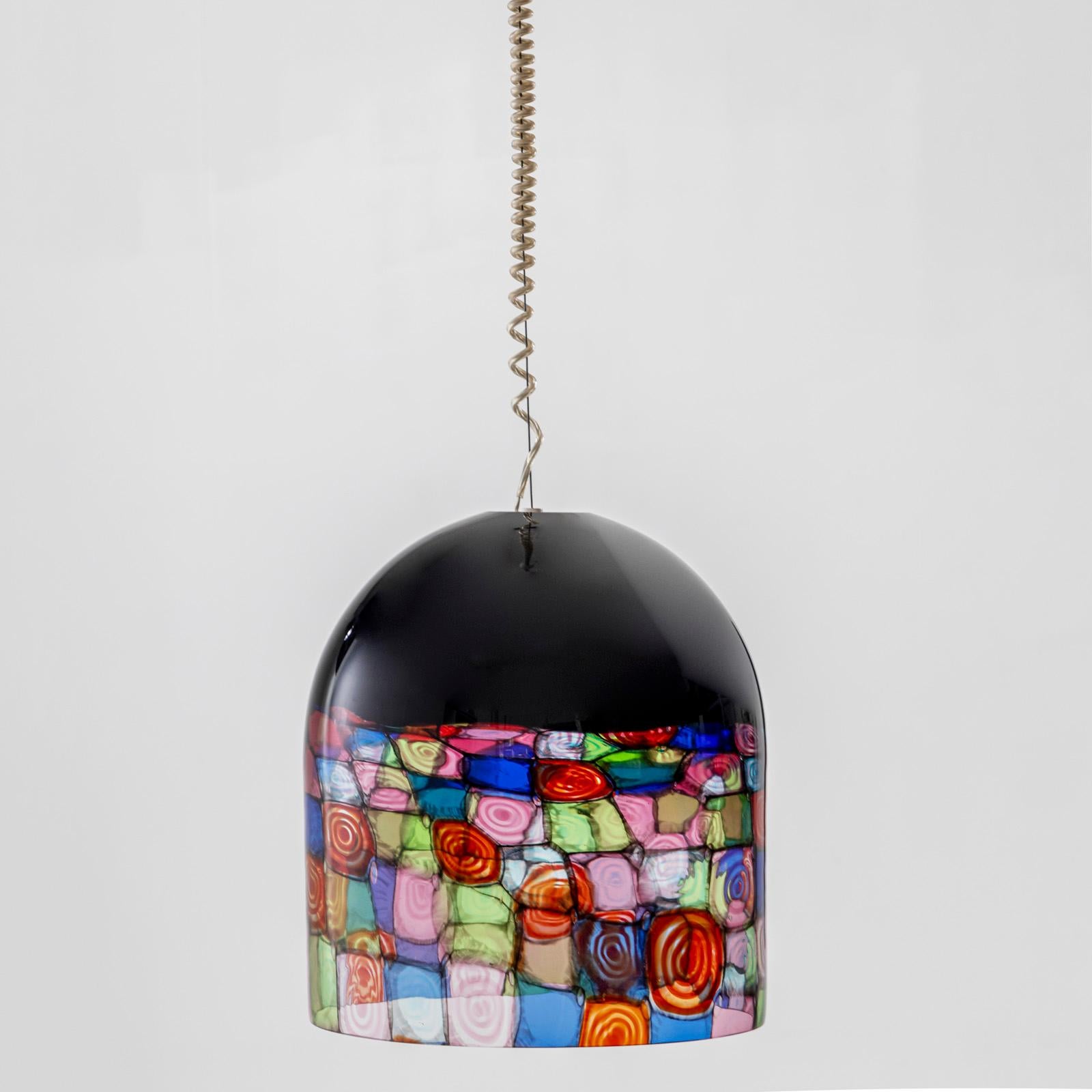 Italian Tinta Pendant Lamp by Renato Toso & Note Massari for Leucos, Italy 1970s For Sale