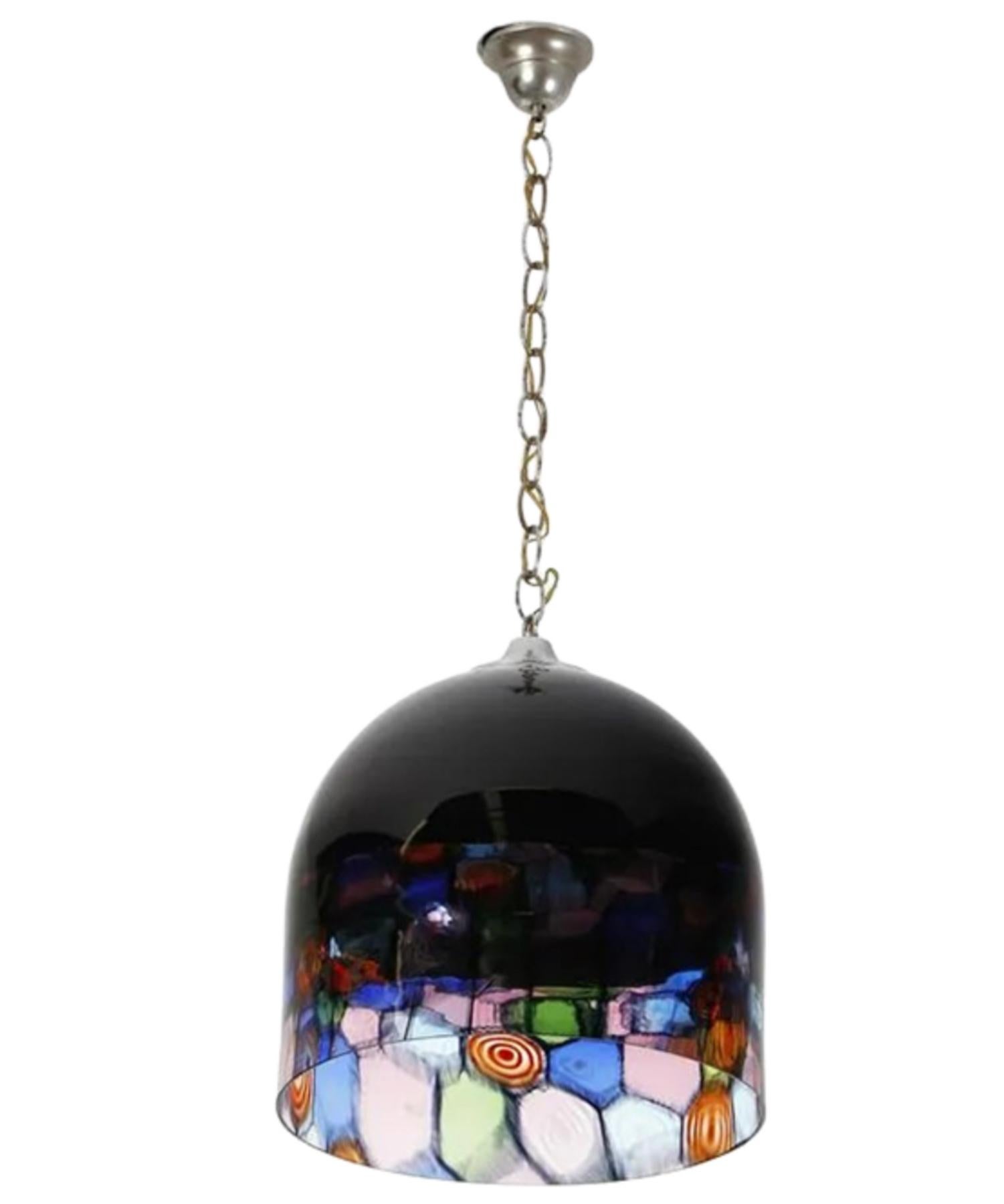 Cuit Pendentif Tinta Renato Toso et Noti Massari, Leucos, Murano, Italie, 1971. en vente