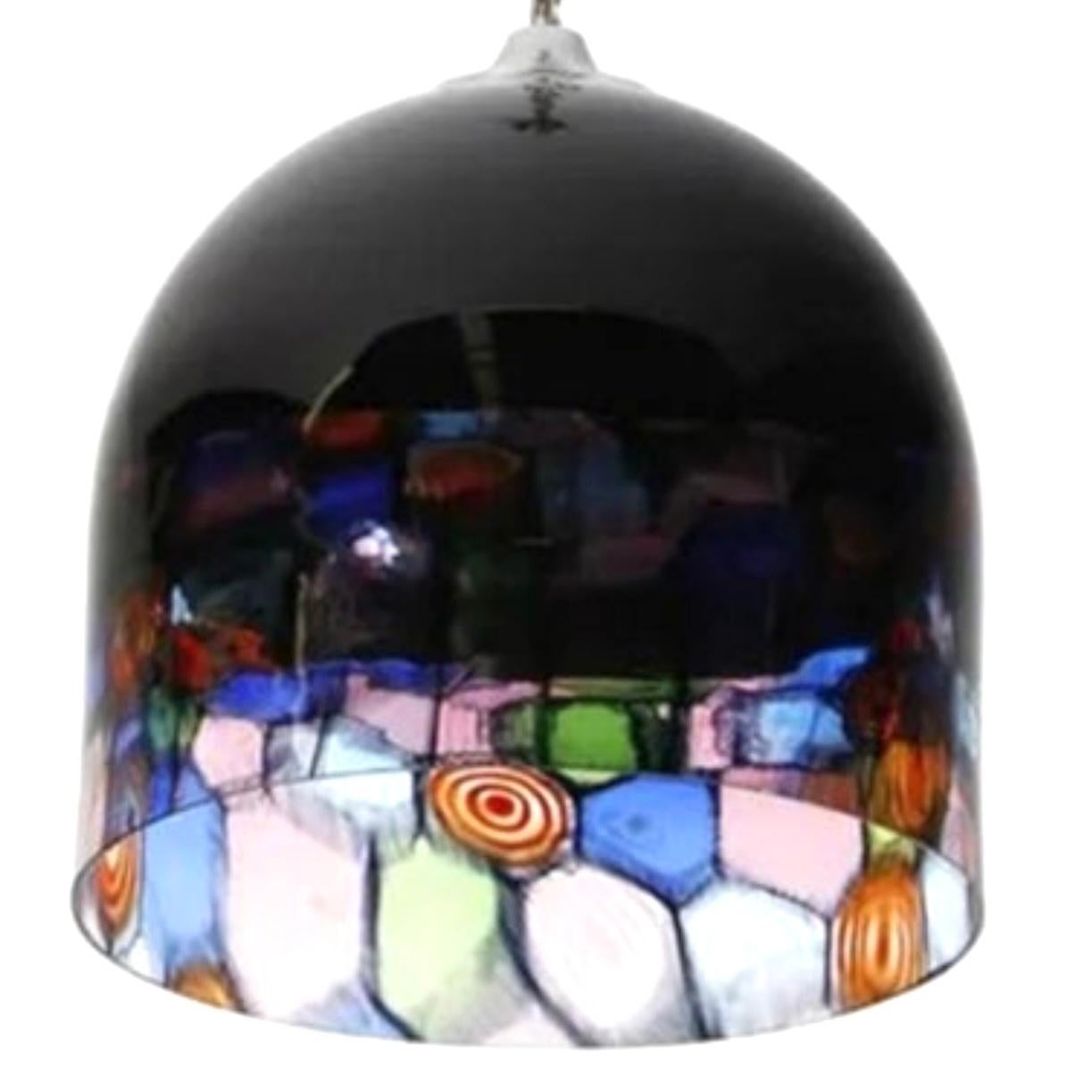Verre d'art Pendentif Tinta Renato Toso et Noti Massari, Leucos, Murano, Italie, 1971. en vente