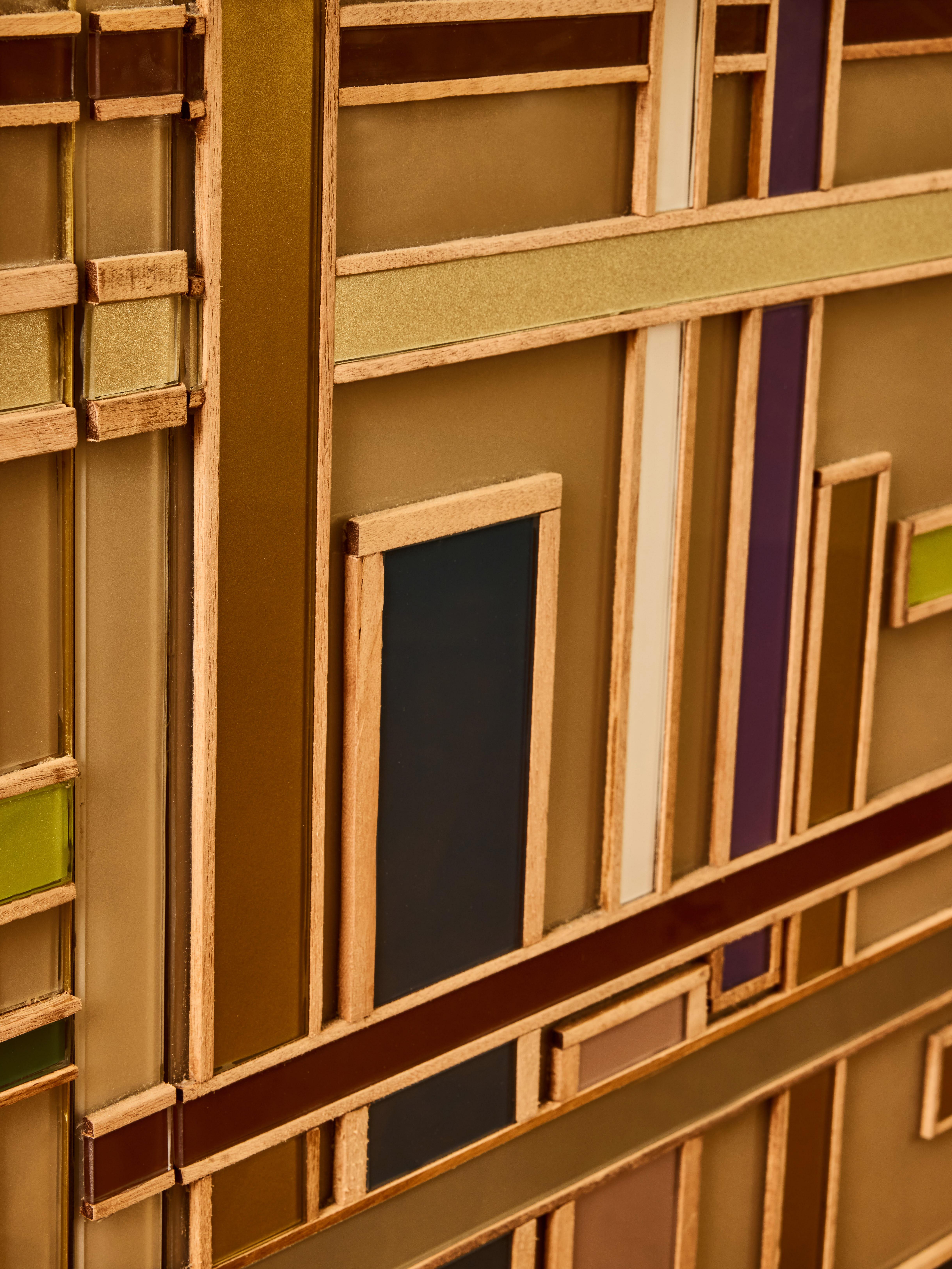 XXI secolo e contemporaneo Credenza in vetro colorato di Studio A Glustin in vendita