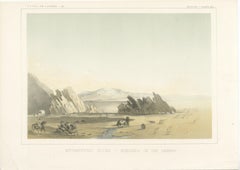 Tinted Litho of Metamorphic Rocks at the Border of the Colorado Desert, 1856
