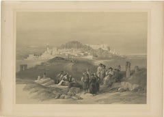 Tinted lithograph of the City of Jaffa