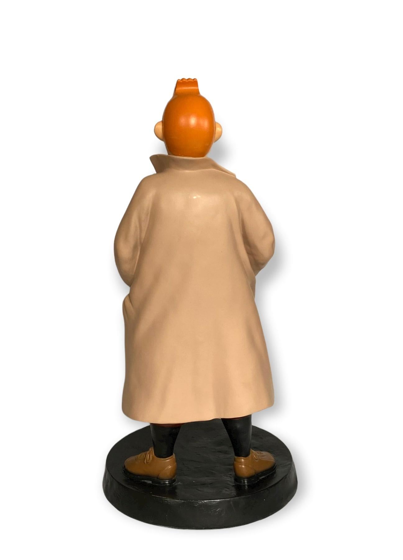 Late 20th Century Tintin E Milou, Great Hand Painted Resin Figure, France, circa 1970