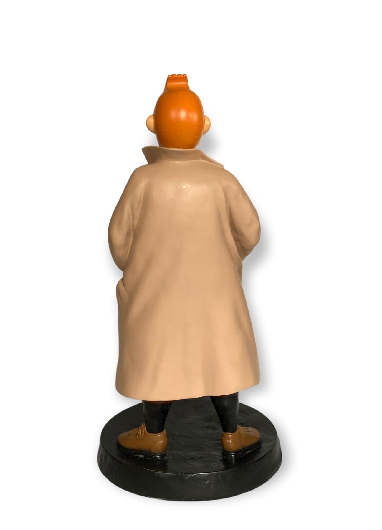 Tintin E Milou, Great Hand Painted Resin Figure, France, circa 1970 1