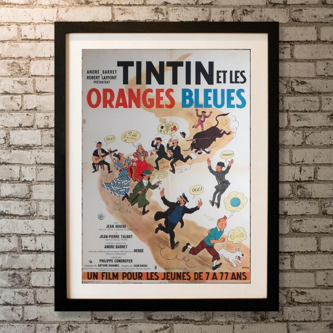 Tintin Et Les Oranges Bleues (1964) (Mitte des 20. Jahrhunderts) im Angebot