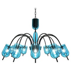 TINTORETTO Lampadario design – Illuminazione sospesa Vetro di Murano con 12 luci