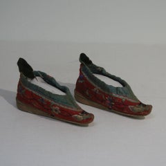 Tiny 19th Century Chinese Embroidered Women’s Shoes