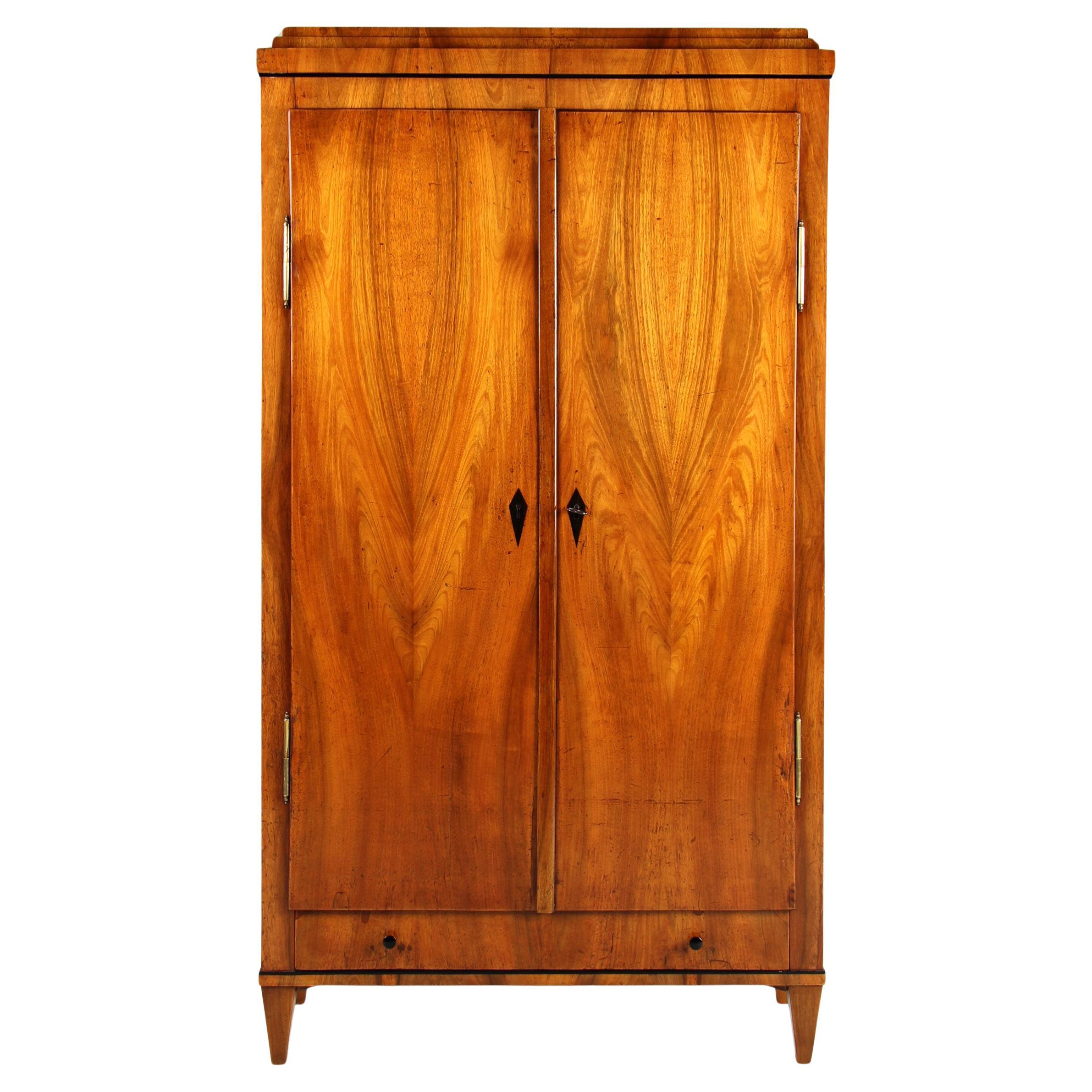 Tiny Biedermeier Wardrobe, Cupboard, Southern Germany, Early 19th Century