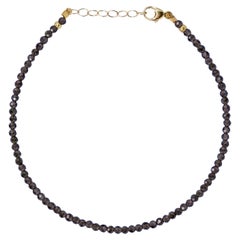 Bracelet obsidienne en or 14 carats, par Bombyx House