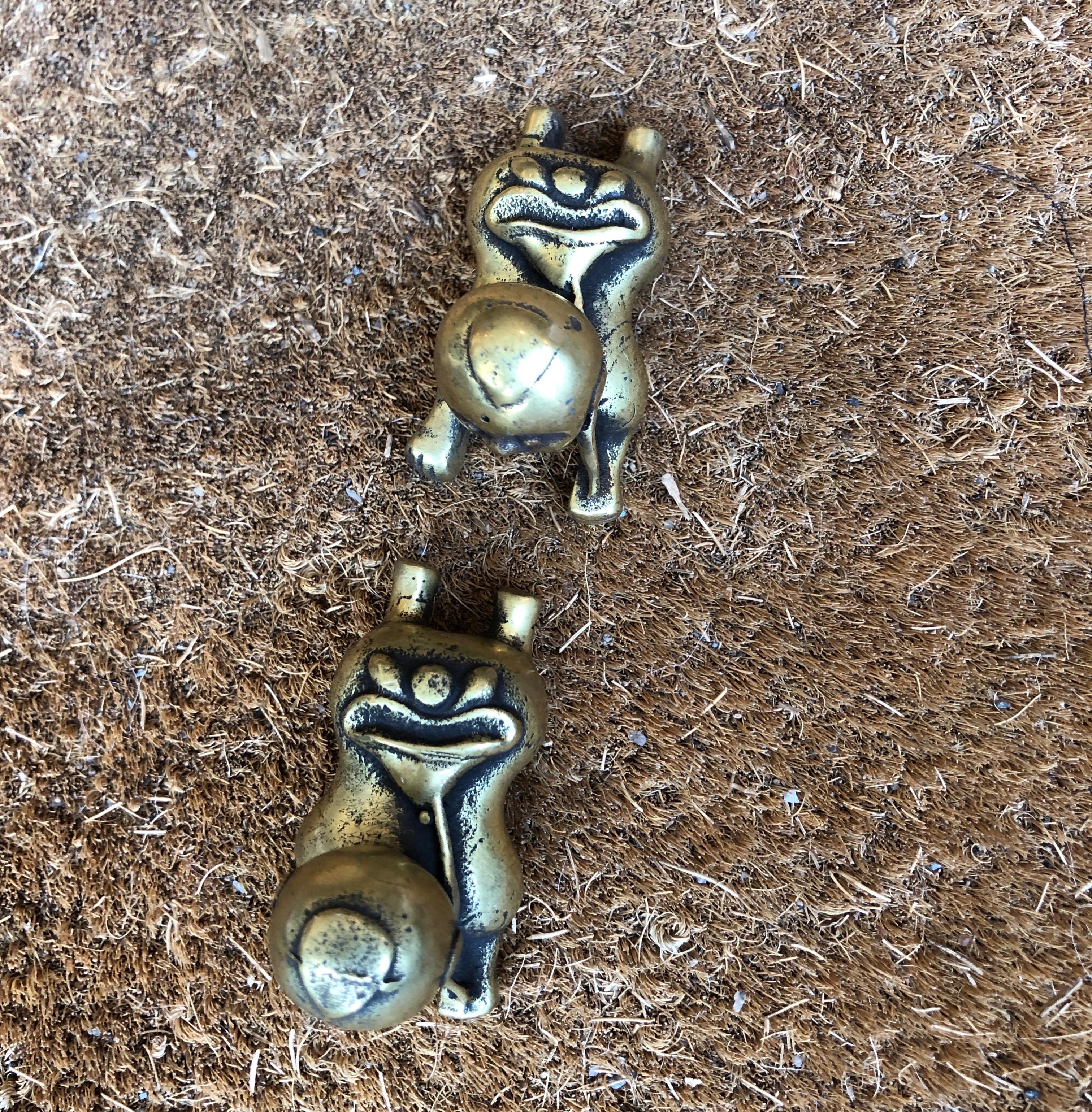 Tiny Chinese Crawling Bronze Babies For Sale 6