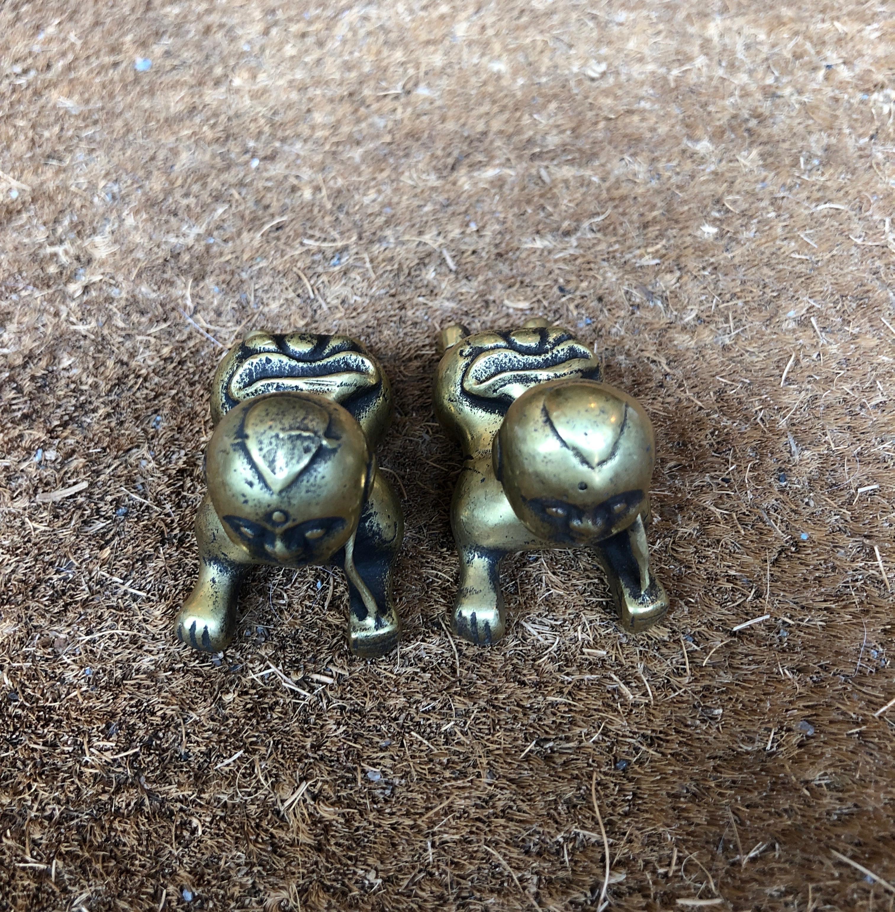 Tiny Chinese Crawling Bronze Babies 11