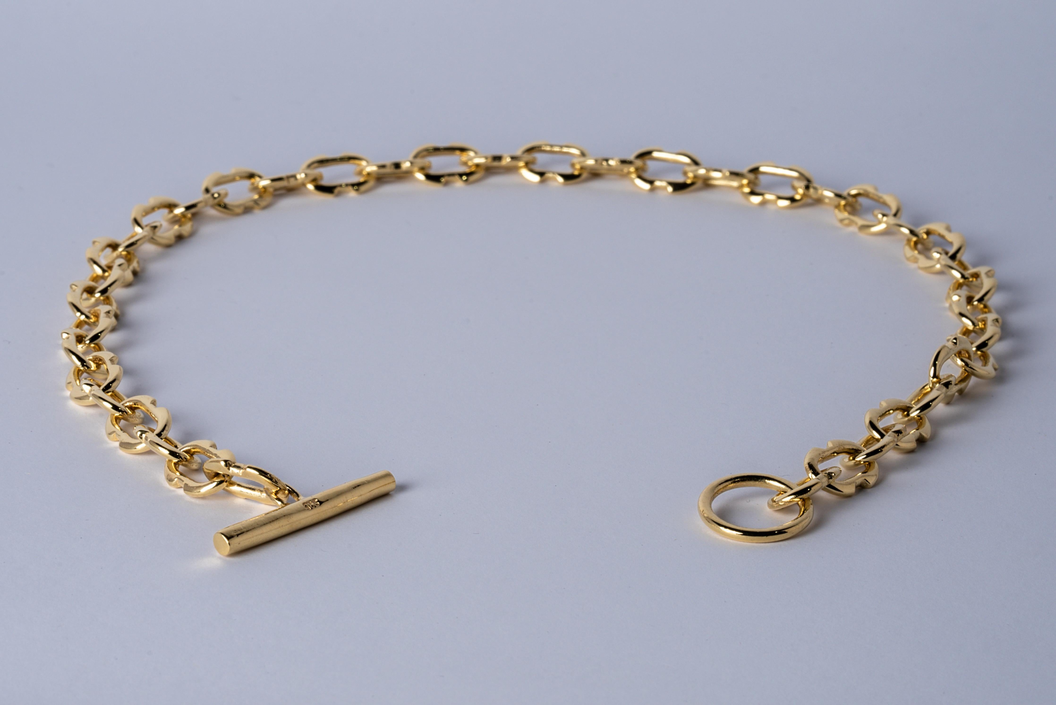 Tiny Deco Link Choker Chain (YGA) In New Condition For Sale In PARIS, FR