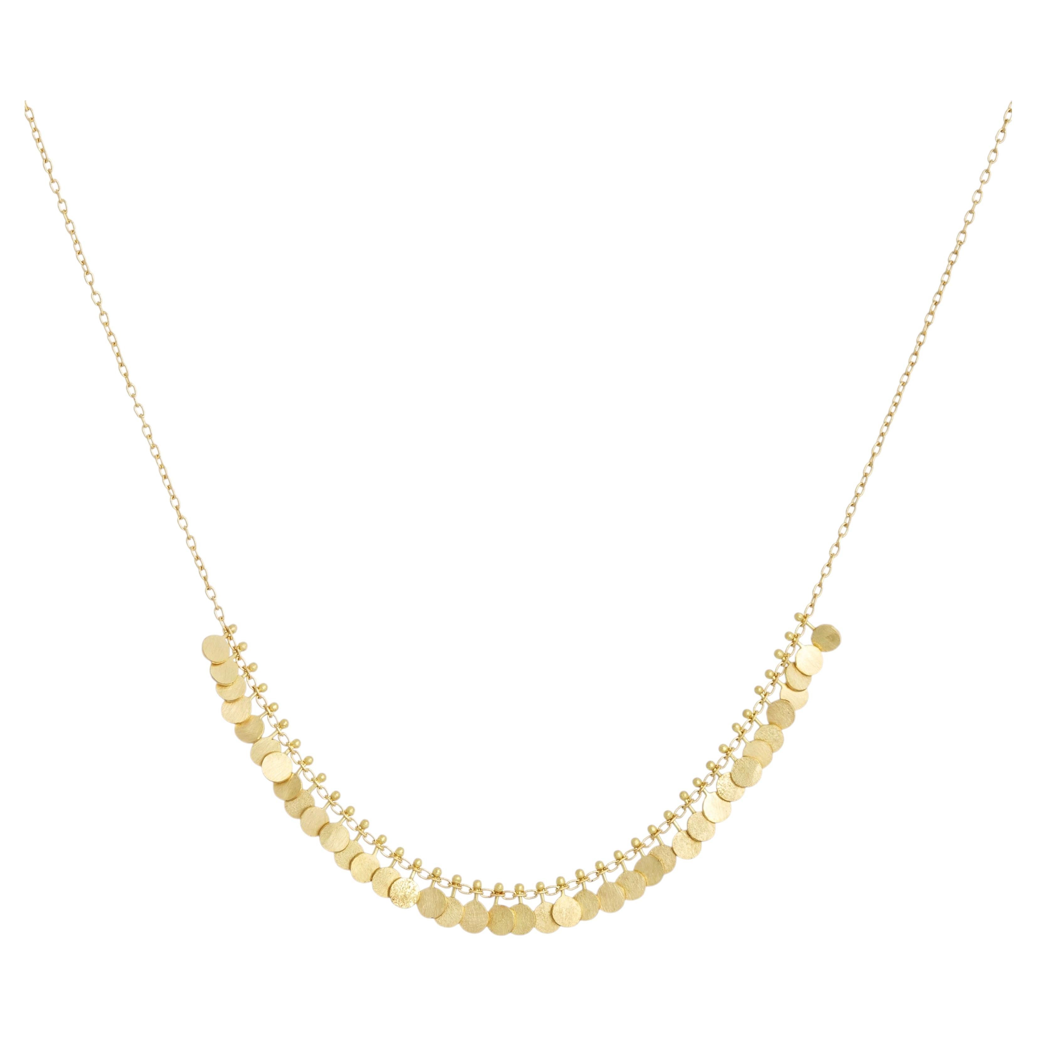 Tiny Dots Arc Necklace by Sia Taylor For Sale