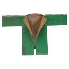  “Tiny Green Jacket, ” Found Steel Sculpture, 2023