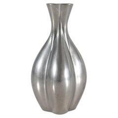 Tiny Just Andersen Art Deco Decorative Vase of Polished Pewter no. 2319 1960s