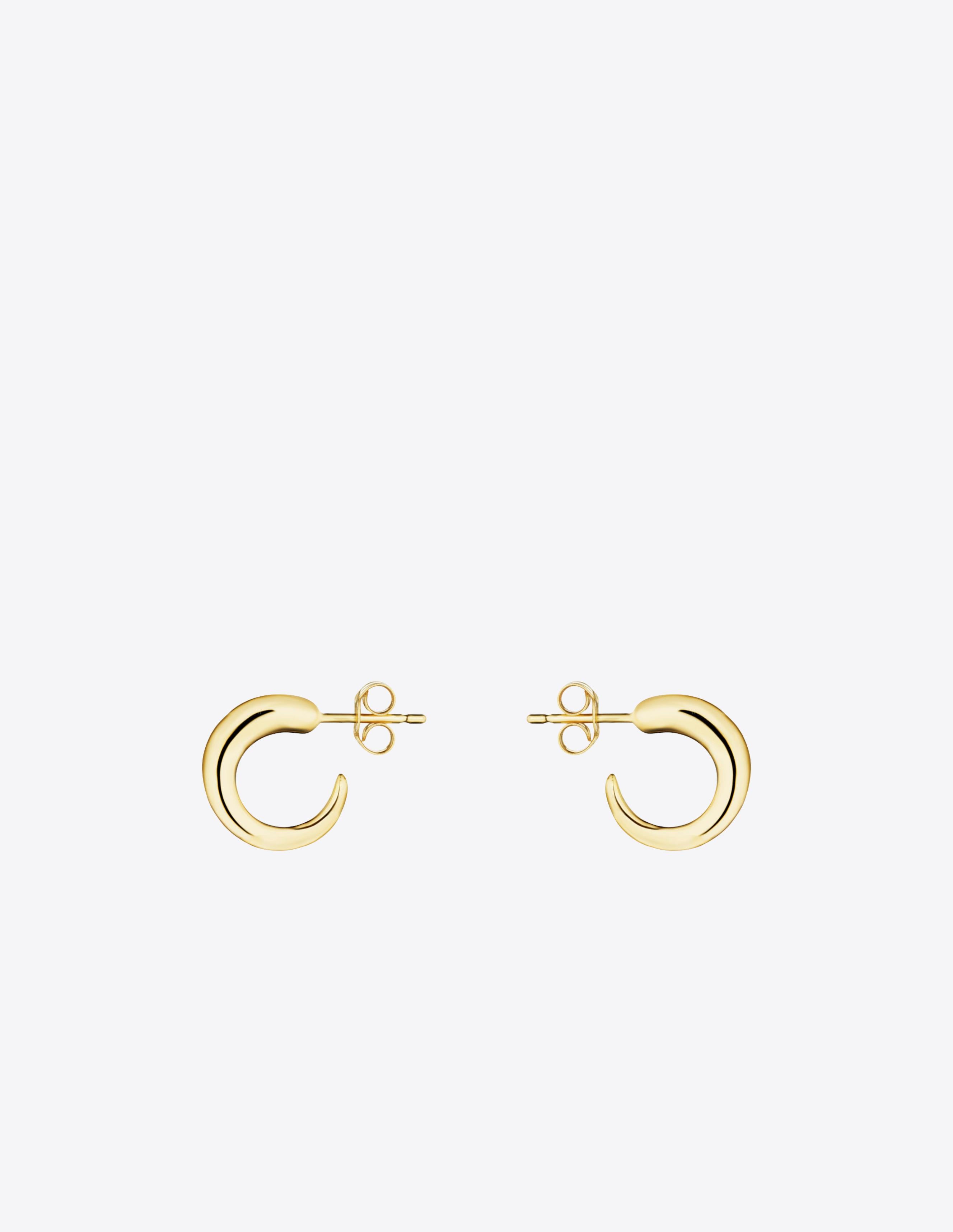 Tiny Khartoum Hoops Nude in 18K Gold In New Condition For Sale In Brooklyn, NY