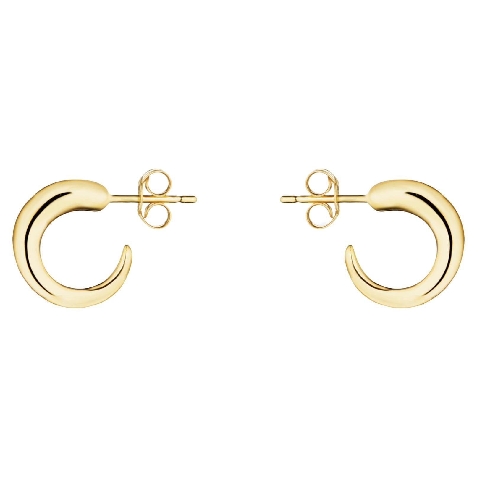 Tiny Khartoum Hoops Nude in 18K Gold For Sale