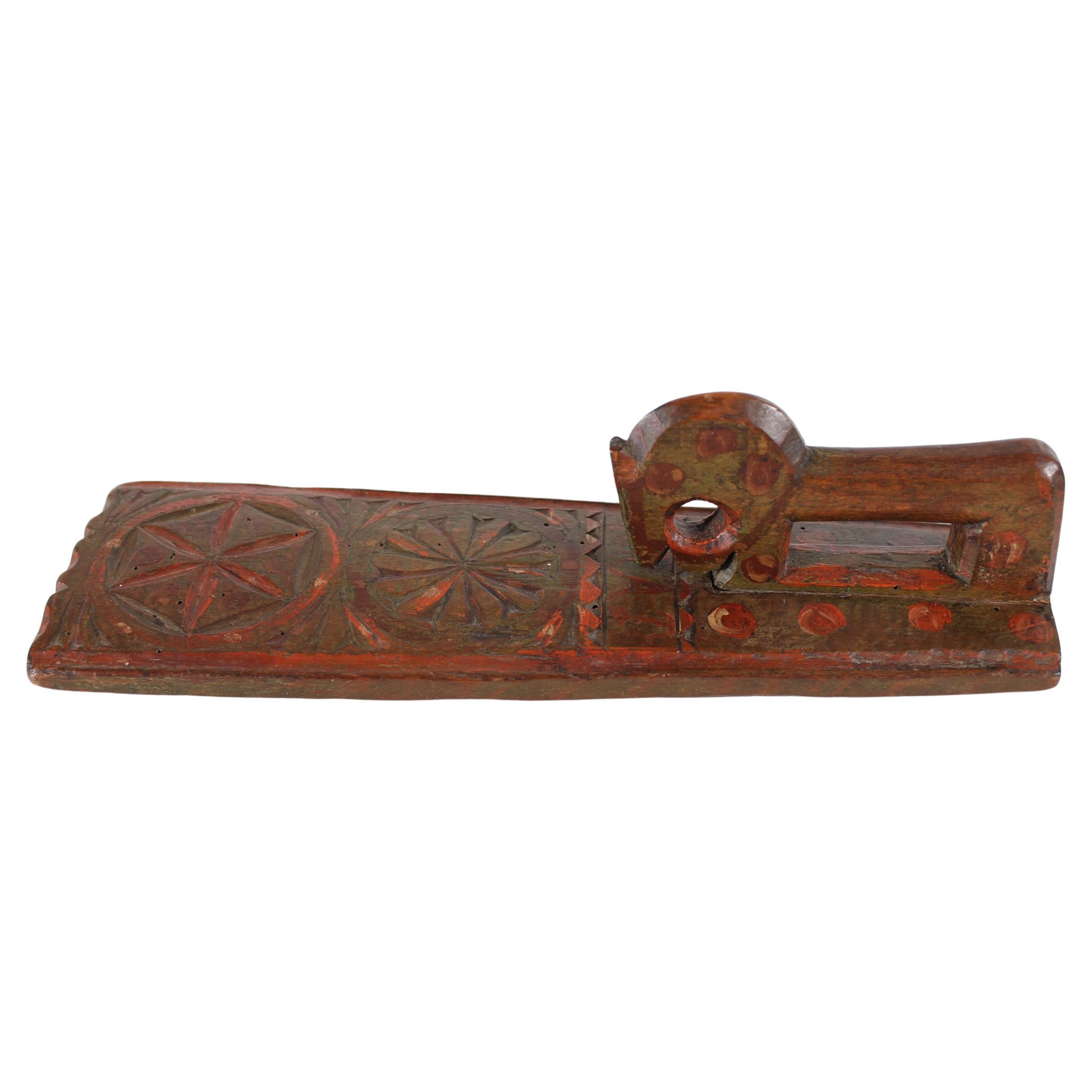 Planche à démêler danoise en bois antique pour enfants, cadeau de mariage et d
amour avec un cheval