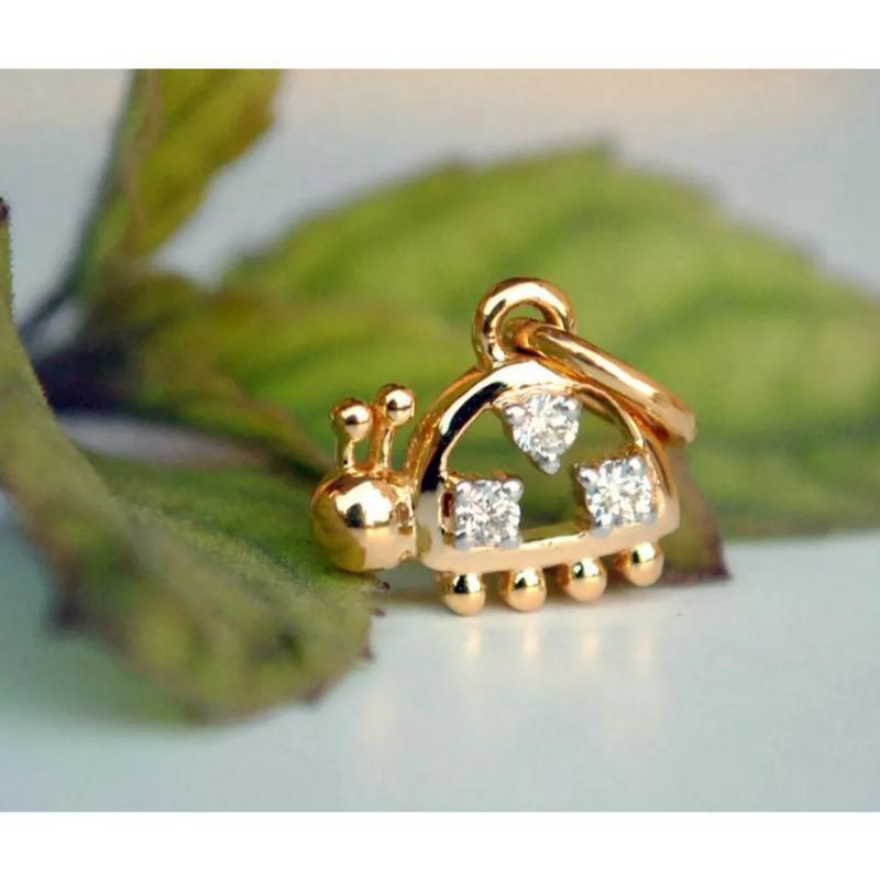 Ladybug Diamond Pendant Necklace 14k Gold Diamond Tiny Ladybug Pendant Charm.
Light weight can be worn everyday

Additional information:
Condition: New without tags: A brand-new, unused, and unworn item (including handmade items) that is not in