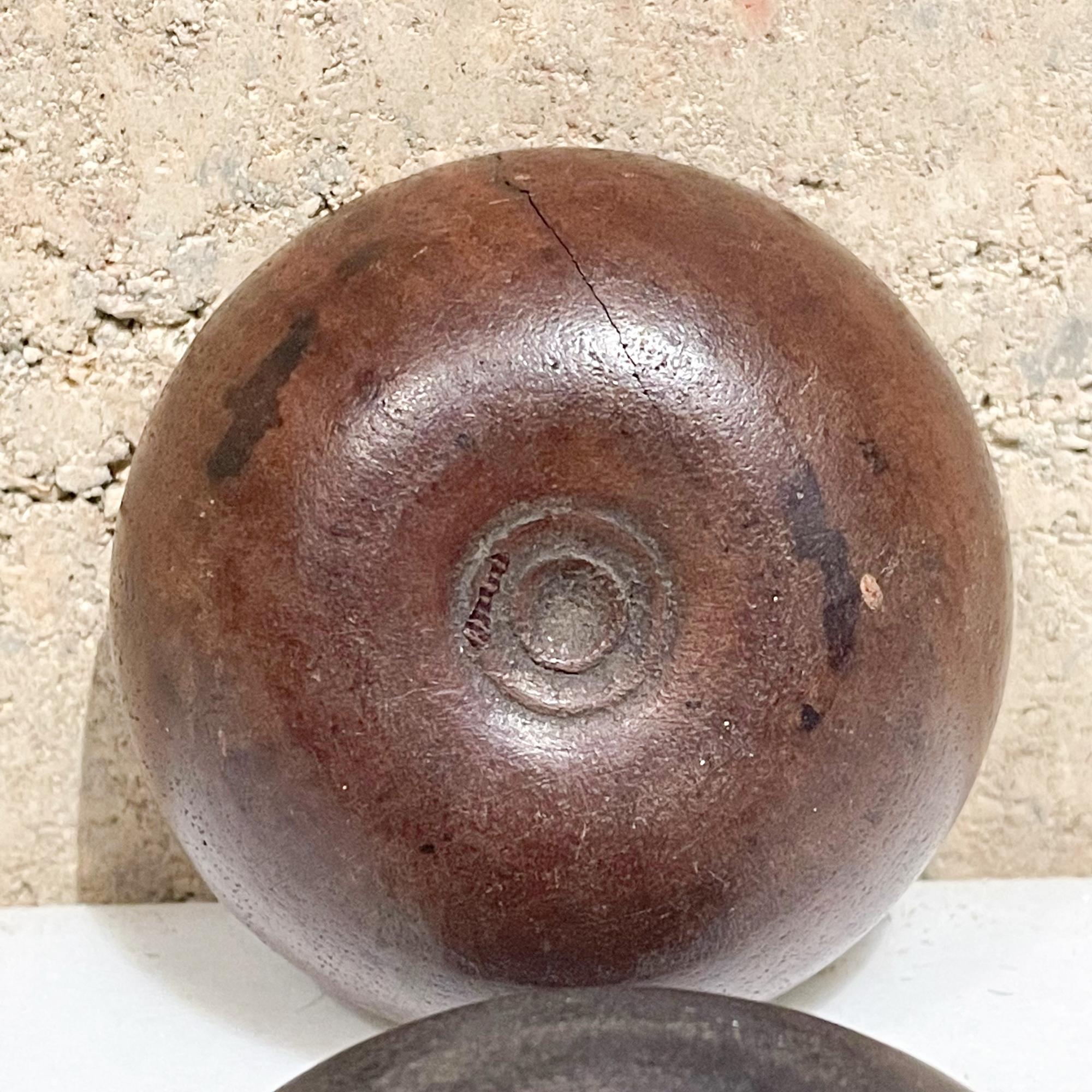 1970s Small Lidded Wood Vessel Container For Sale 2