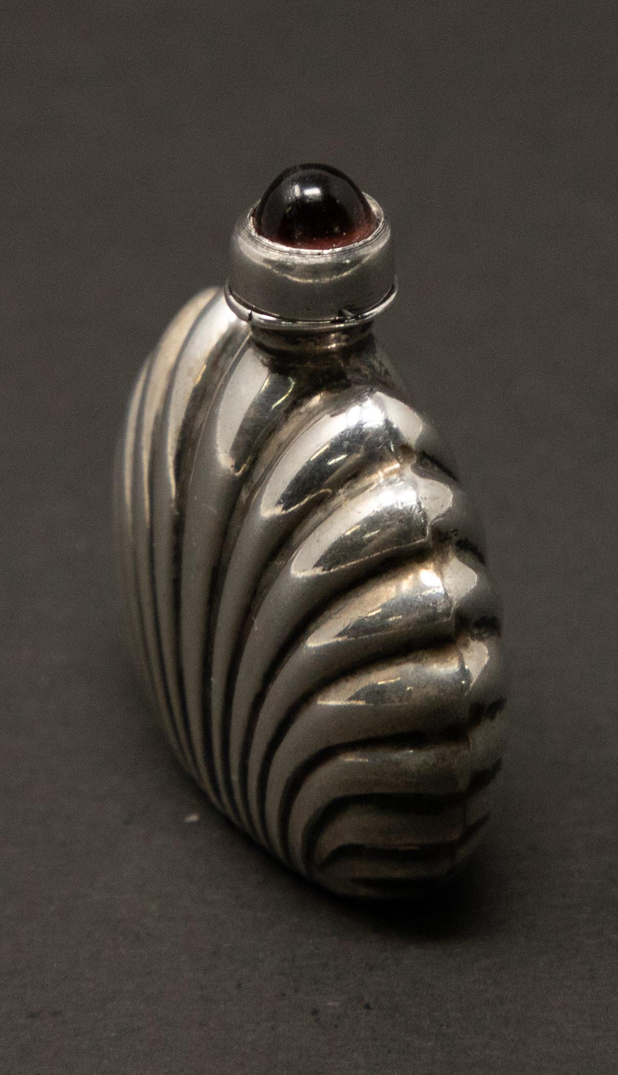 Art Deco Sterling Silver Perfume Bottle For Sale