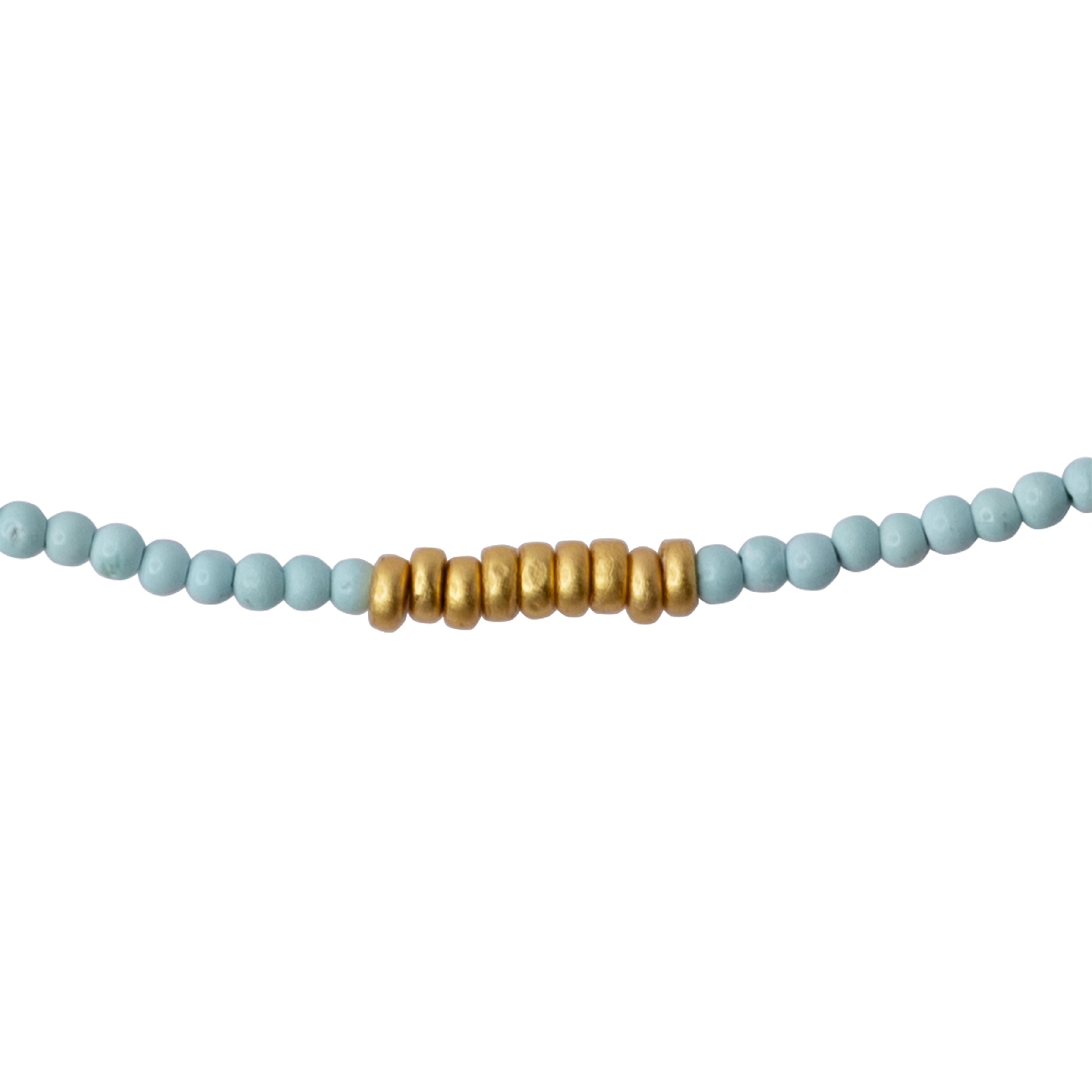 Perlina Collana Tiny Turquoise in oro 14K - by Bombyx House in vendita