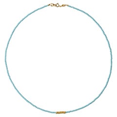 Tiny Turquoise Necklace -by Bombyx House