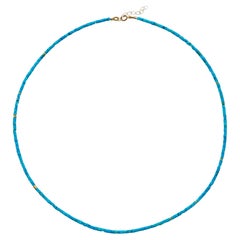 Collana Tiny Turquoise Tube in oro 18k - by Bombyx House