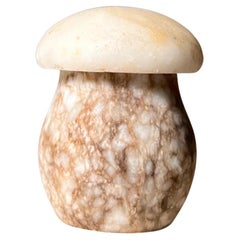 Tiny vintage Italian marble mushroom vestibule / vessel, early 1960s