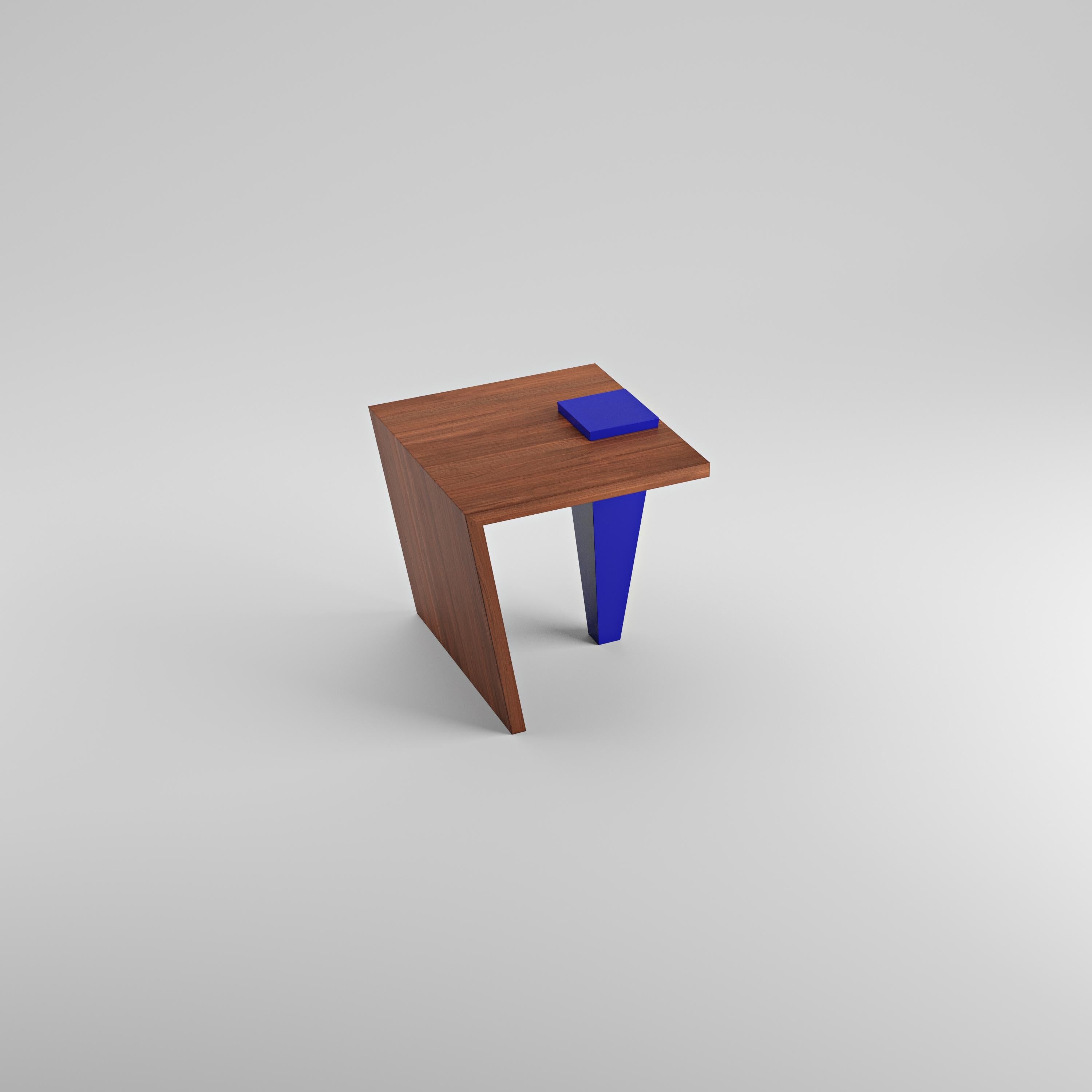 Post-Modern Tio Mahogany Side Table by Studio TOOJ For Sale