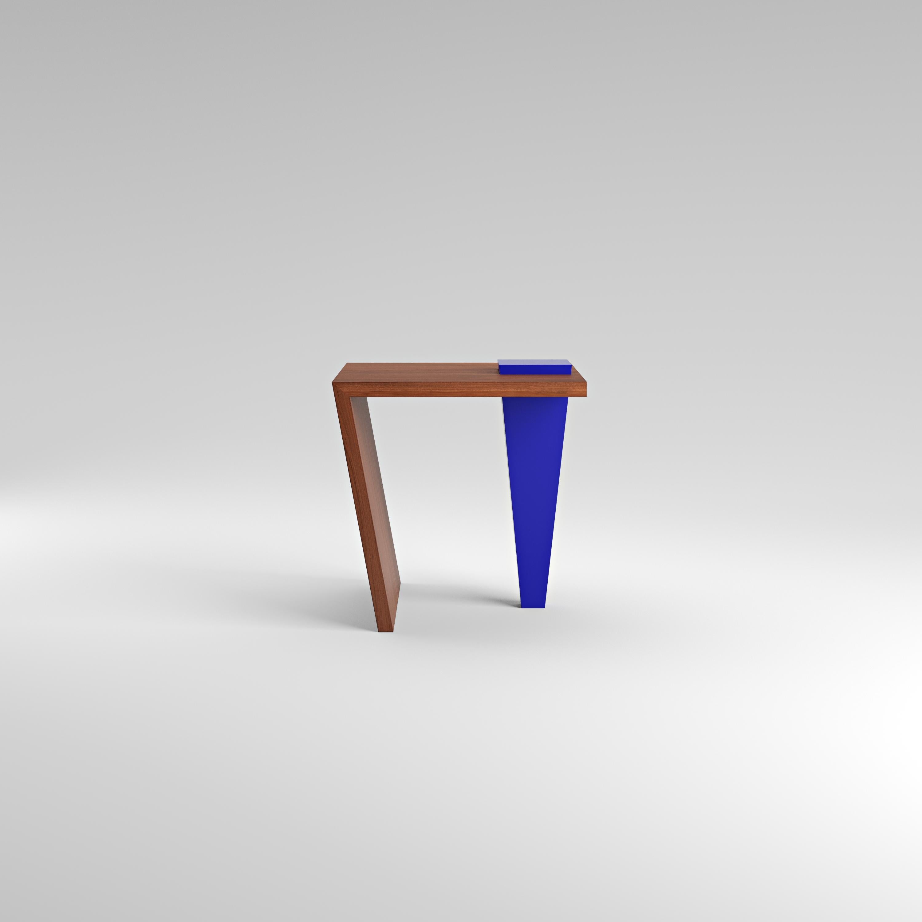 Swedish Tio Mahogany Side Table by Studio TOOJ For Sale