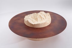 Tip Natural Oak, Flamed Copper Coffee Table by DOLOMITISCH