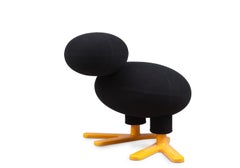 Tipi Chair by Eero Aarnio for Adelta, 2002, Black & Yellow Figural Lounge Chair