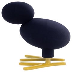 Chaise Tipi d'Eero Aarnio pour Adelta, 2002, Chaise longue figurative noire et jaune