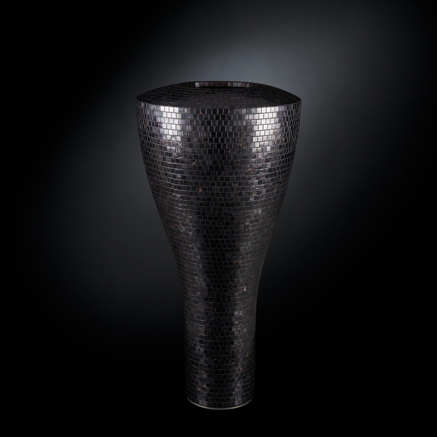Modern Tippy Vase, LDPE, Indoor, Bisazza Mosaic, Italy For Sale