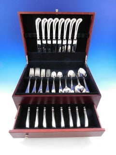 Tipt by Walker & Hall Sterling Silver Flatware Set for 8 Service 56 Pcs Dinner