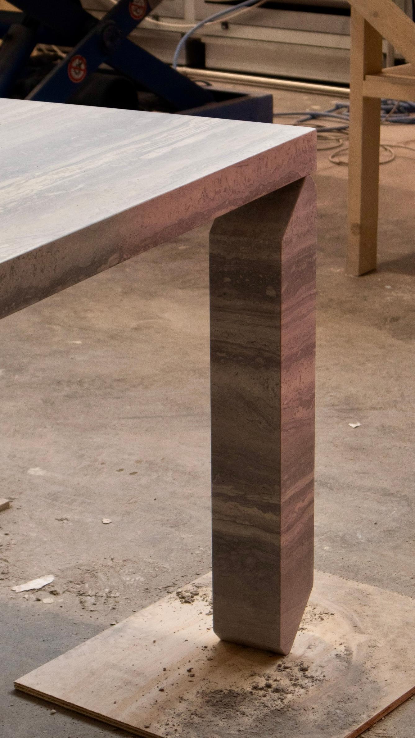 Mesa de comedor de mármol Tiptoe equilibrium de dAM Atelier en venta 5