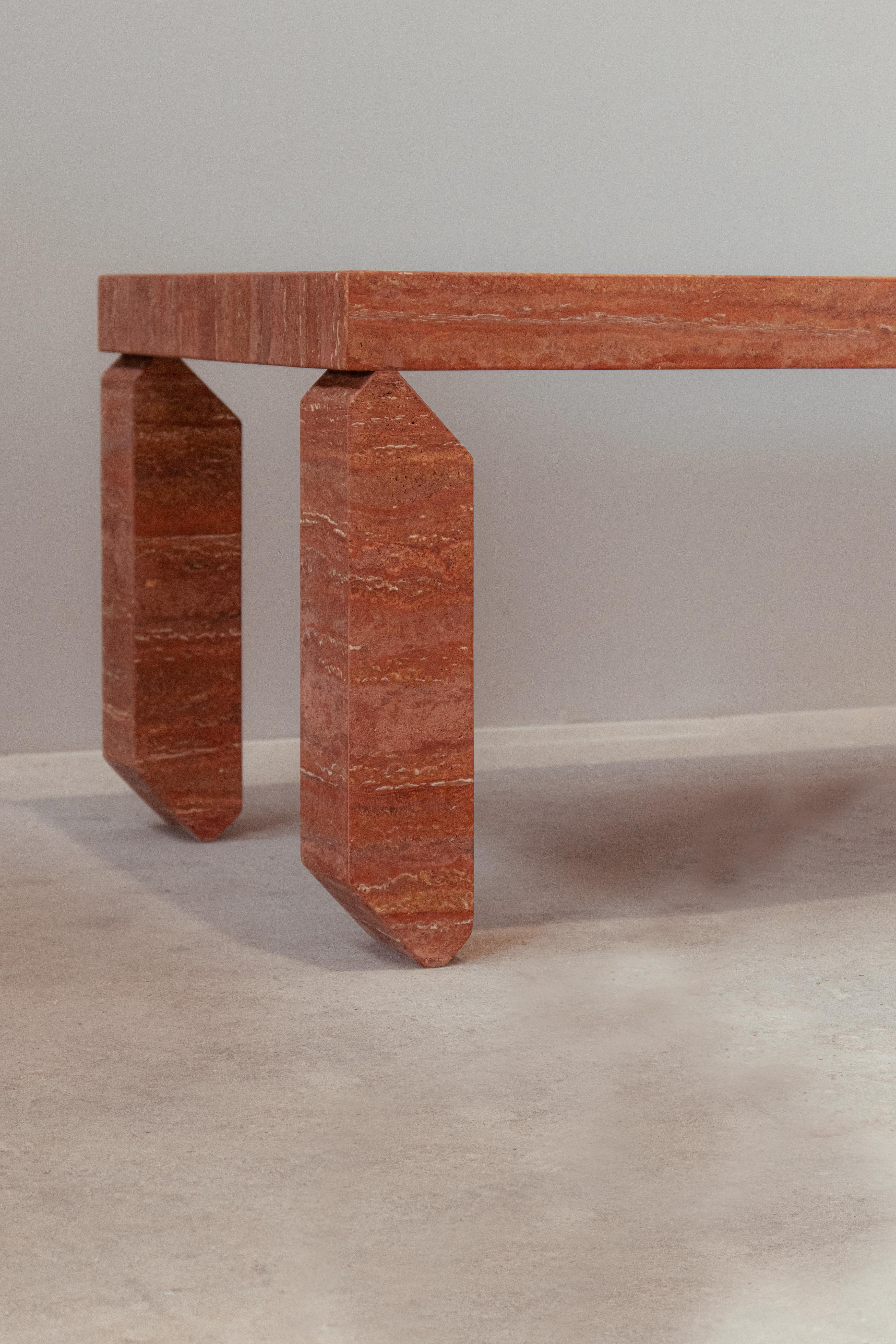 Mesa de centro escultórica contemporánea de mármol Tiptoe de dAM Atelier A Italiano en venta