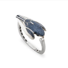 14K White Gold Bracelet, Falcon Animal Bracelet