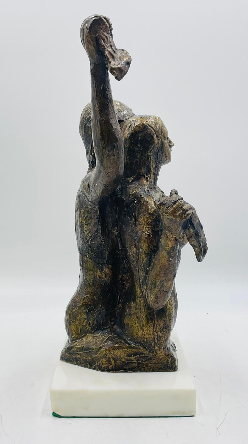 Fatto a mano Scultura in bronzo 