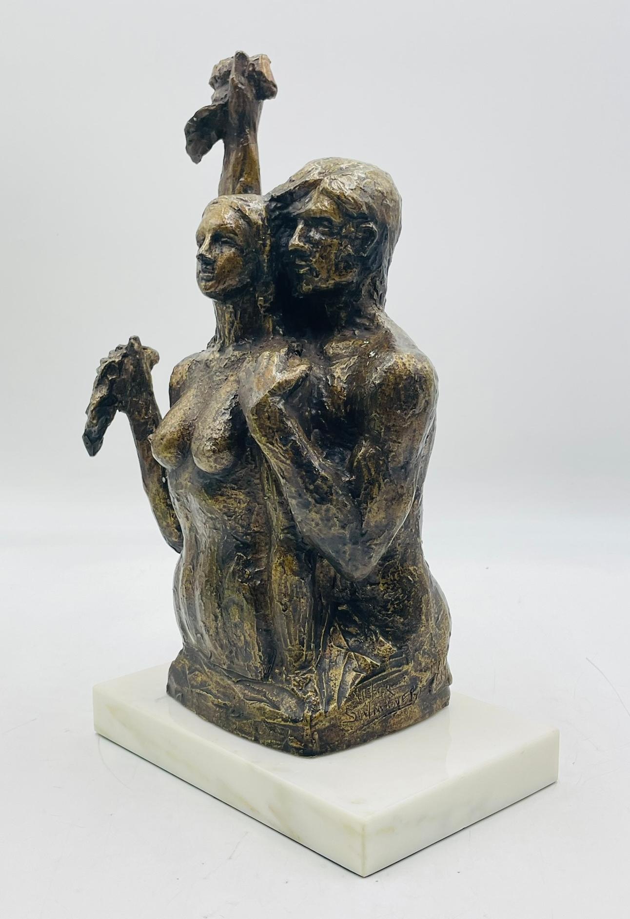 Fine XX secolo Scultura in bronzo 