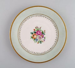 Tirschenreuth, Germany, Eight Cake Plates in Hand-Painted Porcelain